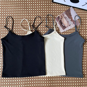 Kamizolēs ar šaurām jostām, apaļš kakla izgriezums, visām sezonām, bez krūšu pildījuma, viegls audums <30%