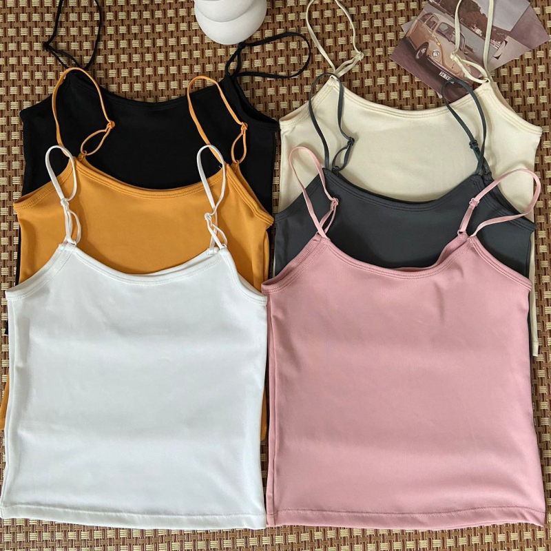 Kamizolēs ar šaurām jostām, apaļš kakla izgriezums, visām sezonām, bez krūšu pildījuma, viegls audums <30%