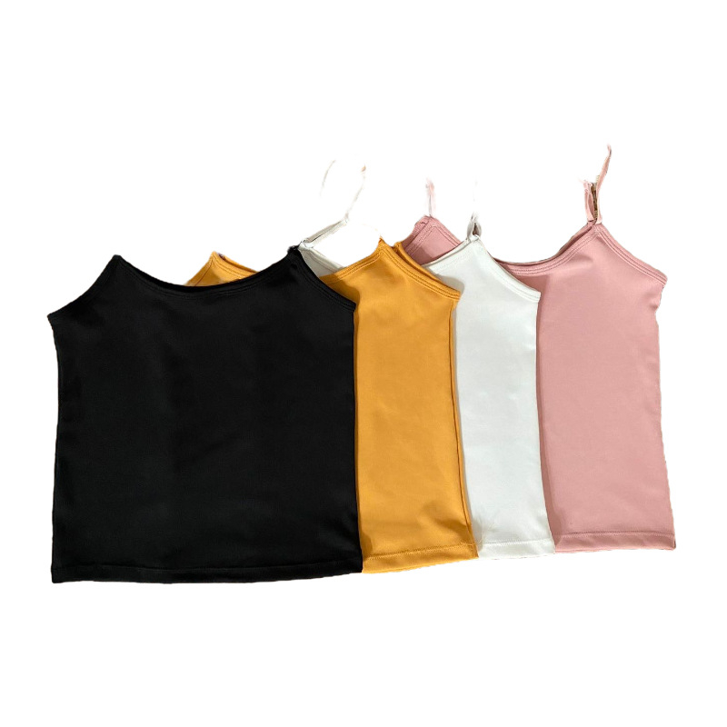 Kamizolēs ar šaurām jostām, apaļš kakla izgriezums, visām sezonām, bez krūšu pildījuma, viegls audums <30%