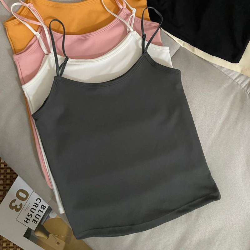 Kamizolēs ar šaurām jostām, apaļš kakla izgriezums, visām sezonām, bez krūšu pildījuma, viegls audums <30%