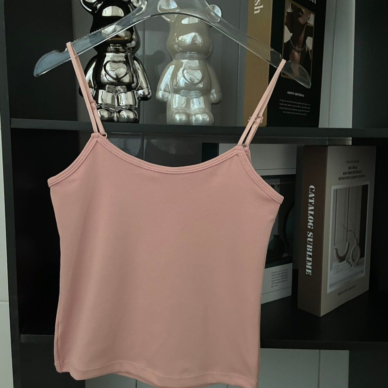 Kamizolēs ar šaurām jostām, apaļš kakla izgriezums, visām sezonām, bez krūšu pildījuma, viegls audums <30%