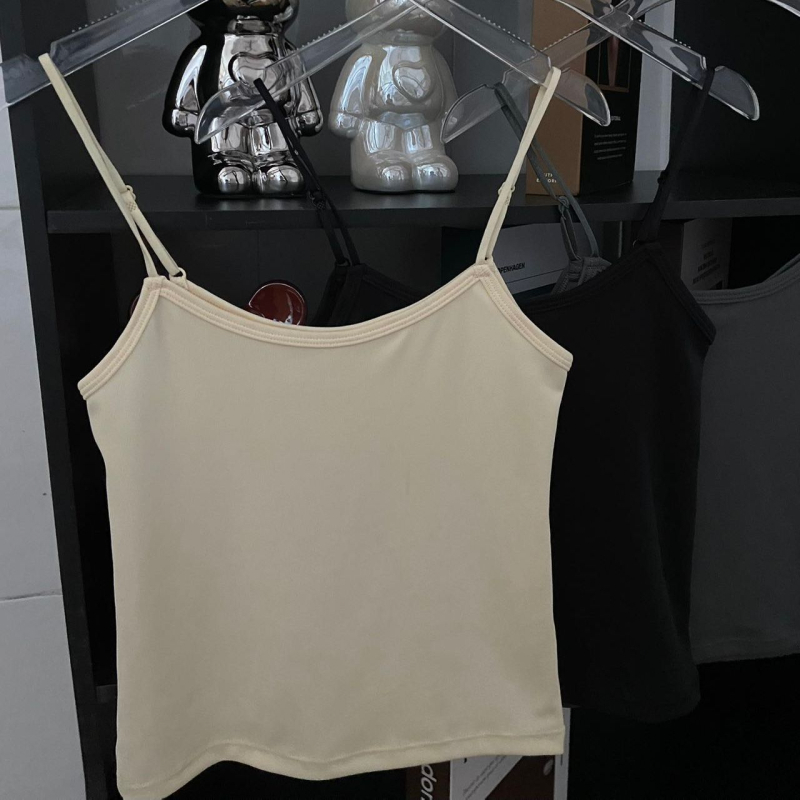 Kamizolēs ar šaurām jostām, apaļš kakla izgriezums, visām sezonām, bez krūšu pildījuma, viegls audums <30%