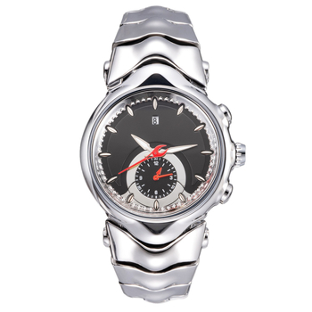 Muški sat inspiriran Y2K, neobičnog oblika brojčanika, retro veliki brojčanik, svijetleći brojčanik, kalendar, 44 mm, kvarcni mehanizam, čelični kaiš