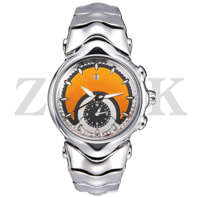 Muški sat inspiriran Y2K, neobičnog oblika brojčanika, retro veliki brojčanik, svijetleći brojčanik, kalendar, 44 mm, kvarcni mehanizam, čelični kaiš