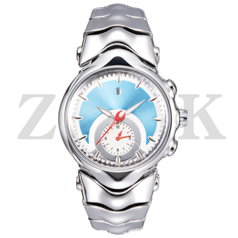 Muški sat inspiriran Y2K, neobičnog oblika brojčanika, retro veliki brojčanik, svijetleći brojčanik, kalendar, 44 mm, kvarcni mehanizam, čelični kaiš