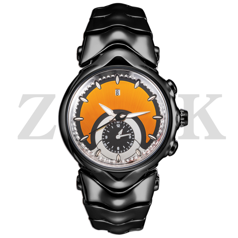 Muški sat inspiriran Y2K, neobičnog oblika brojčanika, retro veliki brojčanik, svijetleći brojčanik, kalendar, 44 mm, kvarcni mehanizam, čelični kaiš