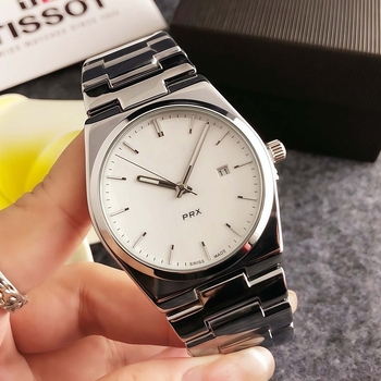 Férfi kvarc karóra nagy számlappal, naptár, holdfázis, sötétben világító és visszaszámlálás; Miyota 2813 meghajtás, 36 mm-es számlap, rozsdamentes acél tok, spirál koronával