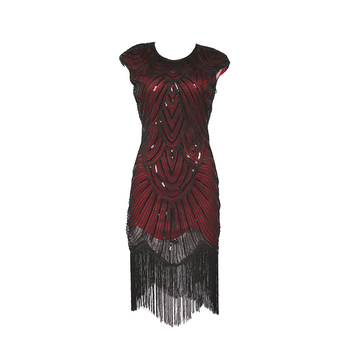 Kleit paljettide ja helmmetega, polüesterkangas, kitsas lõige, madal vöökoht, pikkus 104–114 cm (Polüester; kitsas lõige; madal vöökoht; pikkus 104–114 cm; Kevad 2025)