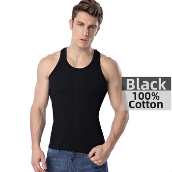 Vīriešu kokvilnas veste, 100% kokvilna, šaurs siluets, apaļš kakls, vasaras stils