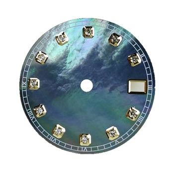 Seiko pulksteņa cipferblats, mātes pērlītes ar dimanta indikatoriem, saderīgs ar NH35/36 mehānismu