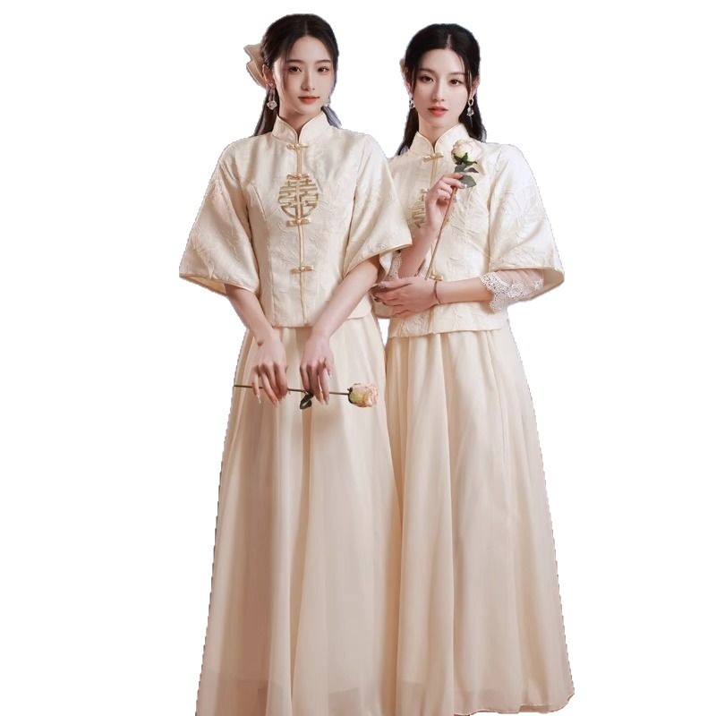 Vestuvinė pamergos suknelė - vieno peties, A linijos siluetas, maxi sijonas, reguliuojamas liemuo, Chenille-Spandex mišinys