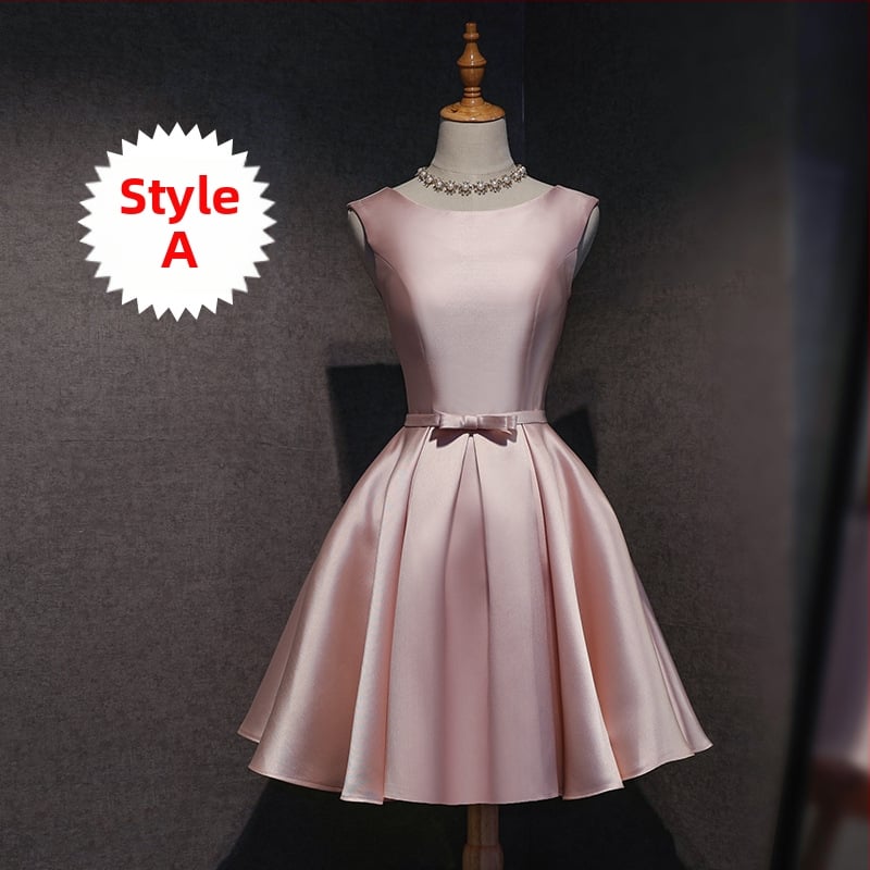 Pruutneitside kleit, lühikese mangas, Sling krae, Itaalia krae, Polyester Braze Dimension kangas, pulmapäevaks