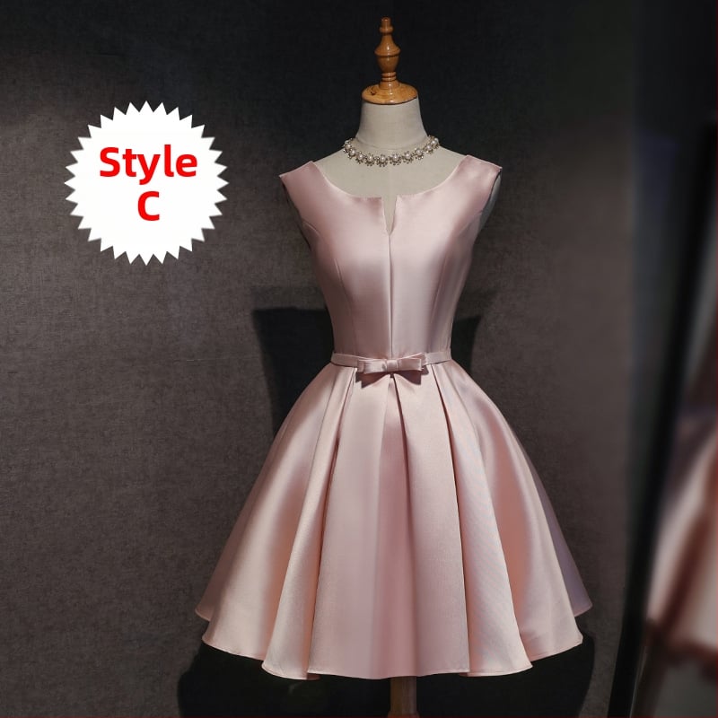 Pruutneitside kleit, lühikese mangas, Sling krae, Itaalia krae, Polyester Braze Dimension kangas, pulmapäevaks