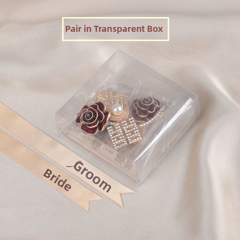 Retro sakausējuma rozes broša kāzām, līgavas un līgavņa korsāze, dāvana klasesbiedram, zīmols Unique