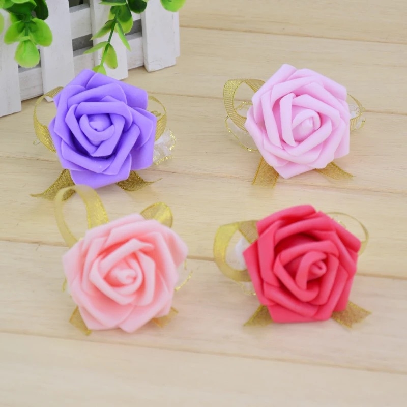 Zīda ziedu roku apsējums kāzām un līgavu pulkam | Zhaoxin zīmols | Dāvanai gatavs