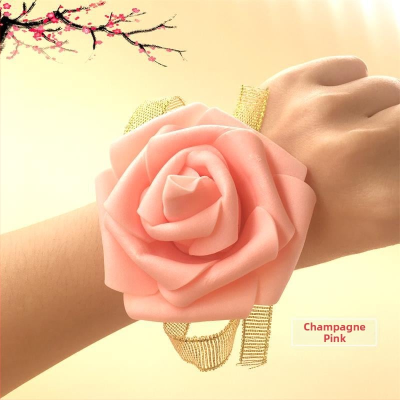 Zīda ziedu roku apsējums kāzām un līgavu pulkam | Zhaoxin zīmols | Dāvanai gatavs