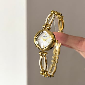 Női karkötőóra, rombusz alakú számlap, gyöngyház hatású számlap, quartz meghajtás, 30m vízállóság