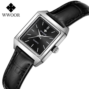 Női négyszögletes kvarcóra PC21 mozgással (30 m vízállóság, rozsdamentes acél szíj, ötvözet tokkal)