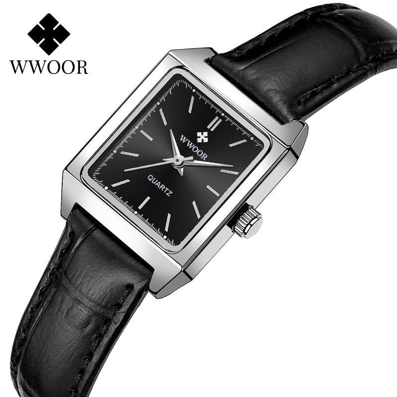 Női négyszögletes kvarcóra PC21 mozgással (30 m vízállóság, rozsdamentes acél szíj, ötvözet tokkal)