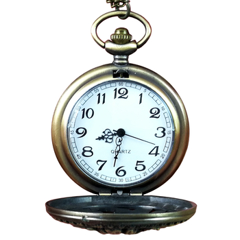 Pakabinamasis kišeninis laikrodis, elektroninis judėjimas, ovalus dialas, lydinio korpusas, judėjimo modelis 66, klasikinis retro stilius
