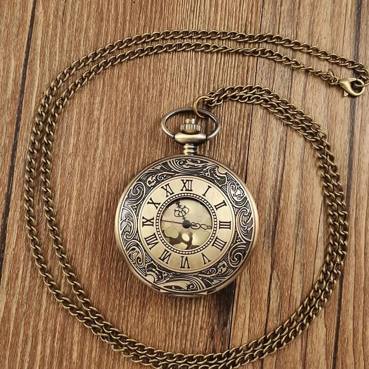 Pakabinamasis kišeninis laikrodis, elektroninis judėjimas, ovalus dialas, lydinio korpusas, judėjimo modelis 66, klasikinis retro stilius