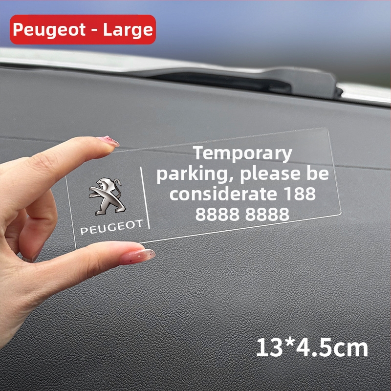 Pagaidu autostāvvietas kartiņa - plastmasa, pielāgota apstrāde, elektroniska tipa