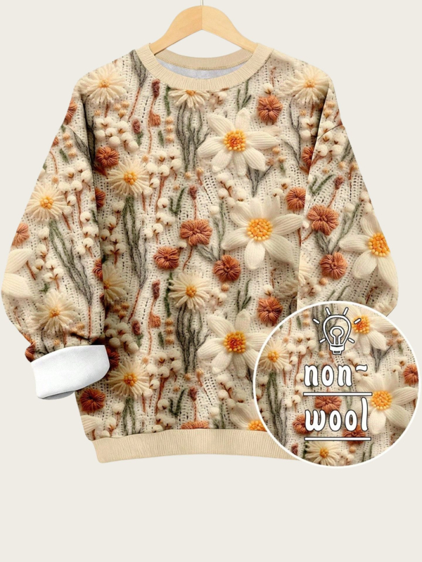 Kakla ar kapuci džemperis ar 3D apdruku, poliestera/elastāna audums, digitālā apdruka, brīvā piegriezuma, rudens 2025