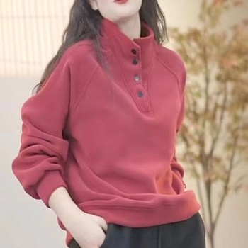 Pulover s polo ovratnikom, blok-model, širok kroj, duge rukave, sadržaj spandexa