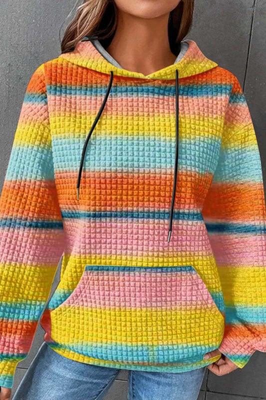 Sieviešu kapucīna džemperis ar drukas motīvu – brīvs siluets, japāņu-korejiešu stils, digitālā druka, poliesters + elastāns, rudens 2025