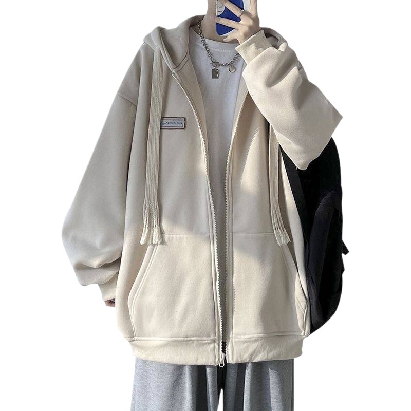 Női kapucnis fleece-béléses, ujjatlan kardigán-stílusú pulóver, laza szabás, tavasz 2025