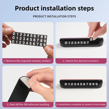 Saderīgs ar Xiaomi SU7/YU7 — pagaidu stāvvietas plāksne, tips slēpts, materiāls: Cits, bez pielāgošanas, zīmols: Nothing