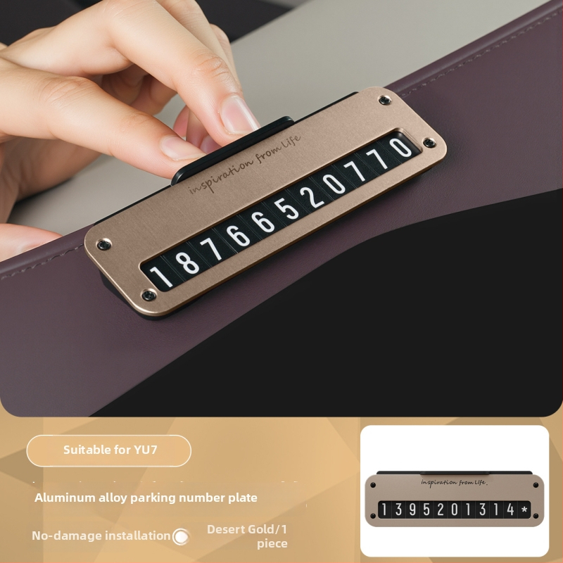 Saderīgs ar Xiaomi SU7/YU7 — pagaidu stāvvietas plāksne, tips slēpts, materiāls: Cits, bez pielāgošanas, zīmols: Nothing