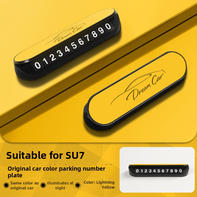 Saderīgs ar Xiaomi SU7/YU7 — pagaidu stāvvietas plāksne, tips slēpts, materiāls: Cits, bez pielāgošanas, zīmols: Nothing