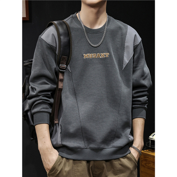 Muški hoodie s patchwork bojama i blokovima, kapuljača, dugi rukavi, plus veličina, proljetno-jesenski stil