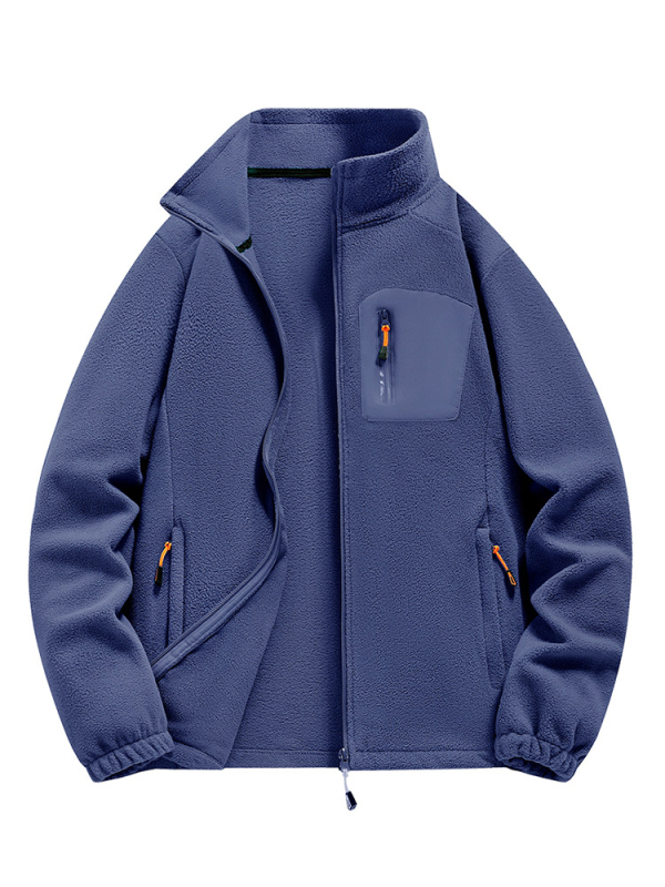 Flīsa jaka, universāla, kardigāna stila, flīsa audums ar polāro odai, bez kapuces