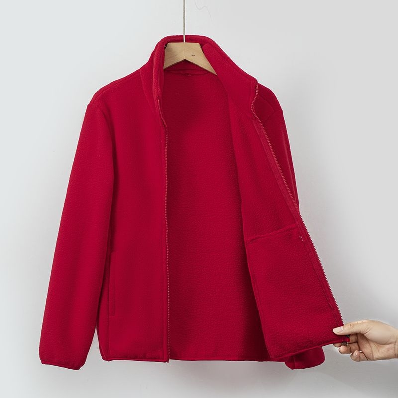 Ženska kratka flis jakna bez rukava sa stojećim ovratnikom, zatvara se jednim gumbom, pliš modalna tkanina