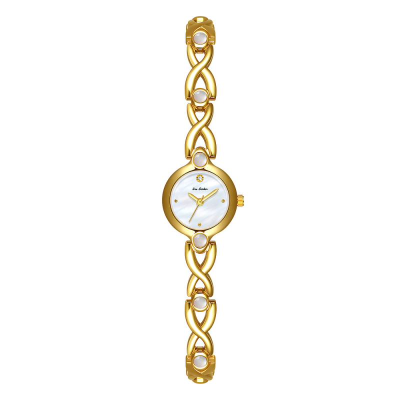 Óra francia retro stílusú tojás alakú számlappal, abalonos díszítéssel; kvarc mozgás (Szingapúr; FA1888/377), 30m vízállóság, tokozás ötvözetből, szíj ötvözetből