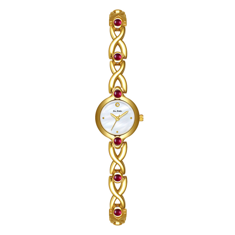 Óra francia retro stílusú tojás alakú számlappal, abalonos díszítéssel; kvarc mozgás (Szingapúr; FA1888/377), 30m vízállóság, tokozás ötvözetből, szíj ötvözetből