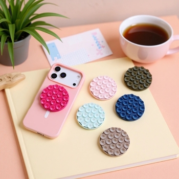 Magnetska držač za telefon od silikona, kružna vakuumska podloga, zidni držač za kupaonicu i kuhinju