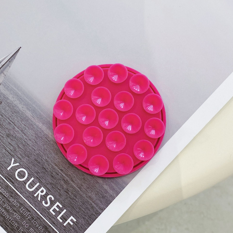 Magnetska držač za telefon od silikona, kružna vakuumska podloga, zidni držač za kupaonicu i kuhinju