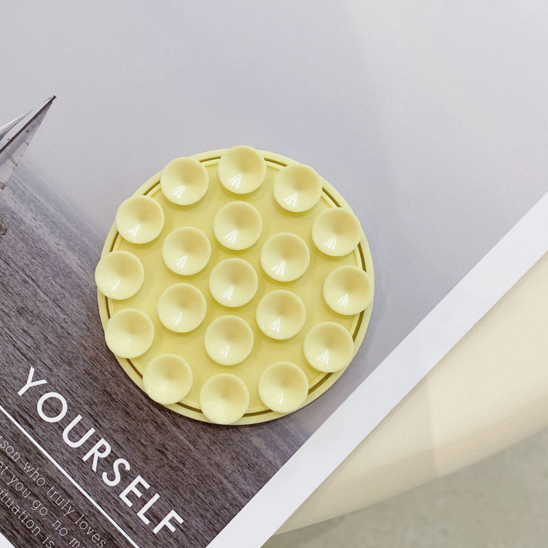 Magnetska držač za telefon od silikona, kružna vakuumska podloga, zidni držač za kupaonicu i kuhinju