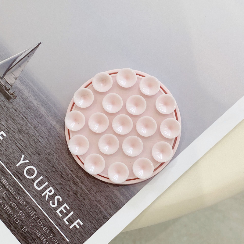 Magnetska držač za telefon od silikona, kružna vakuumska podloga, zidni držač za kupaonicu i kuhinju