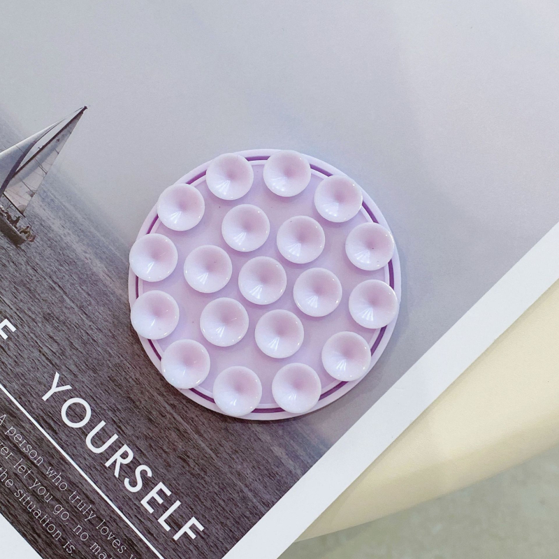 Magnetska držač za telefon od silikona, kružna vakuumska podloga, zidni držač za kupaonicu i kuhinju