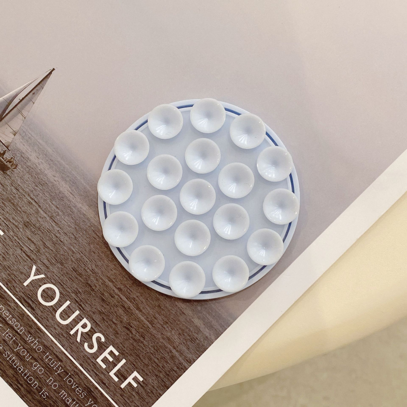 Magnetska držač za telefon od silikona, kružna vakuumska podloga, zidni držač za kupaonicu i kuhinju