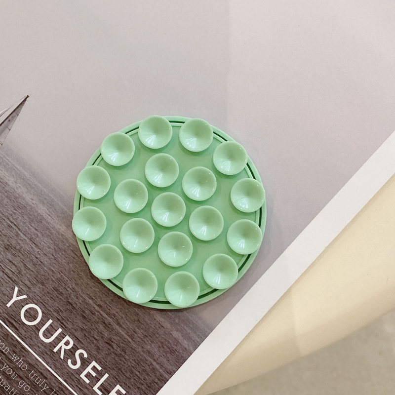 Magnetska držač za telefon od silikona, kružna vakuumska podloga, zidni držač za kupaonicu i kuhinju