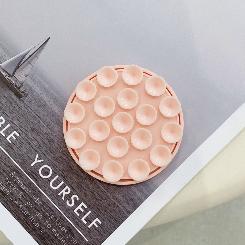 Magnetska držač za telefon od silikona, kružna vakuumska podloga, zidni držač za kupaonicu i kuhinju