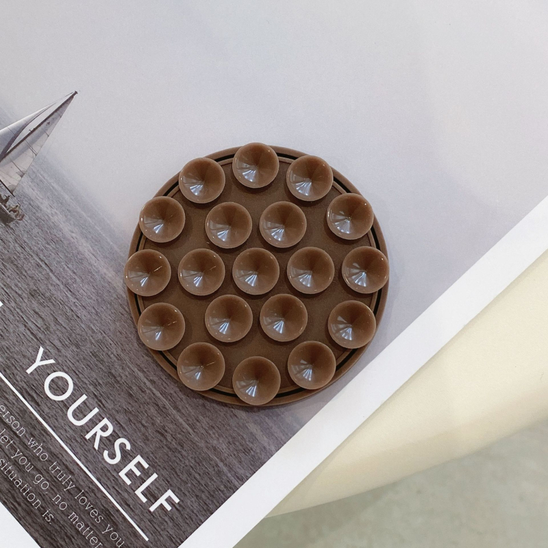 Magnetska držač za telefon od silikona, kružna vakuumska podloga, zidni držač za kupaonicu i kuhinju