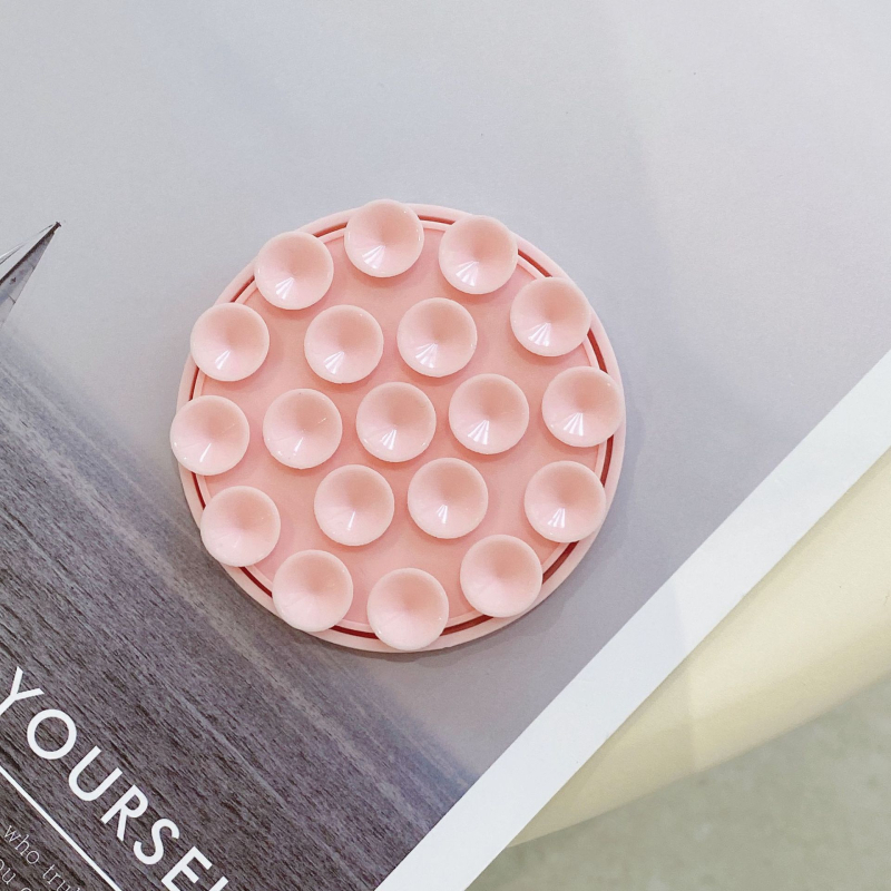 Magnetska držač za telefon od silikona, kružna vakuumska podloga, zidni držač za kupaonicu i kuhinju