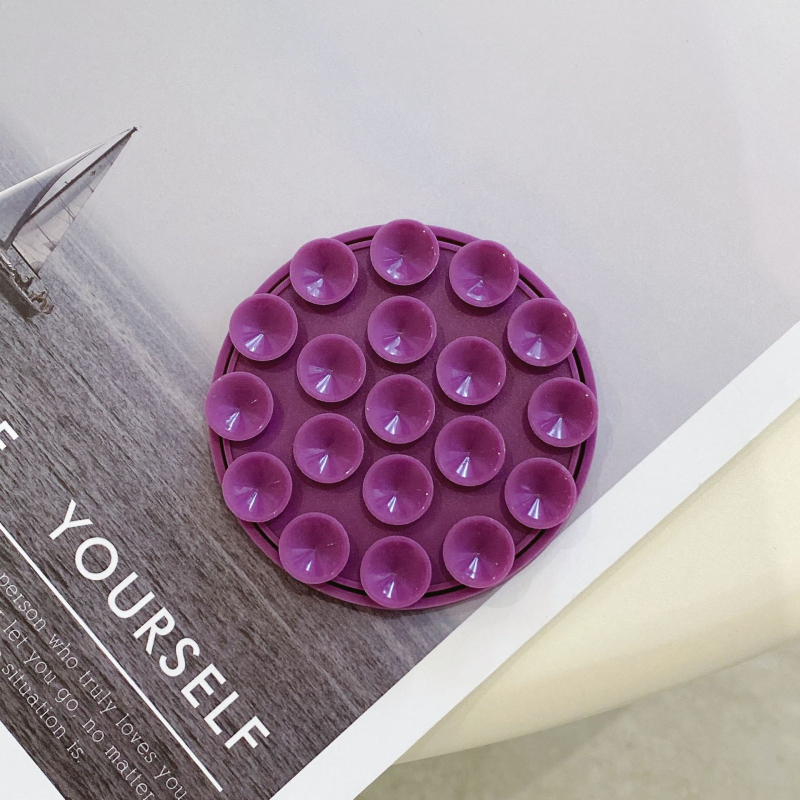 Magnetska držač za telefon od silikona, kružna vakuumska podloga, zidni držač za kupaonicu i kuhinju