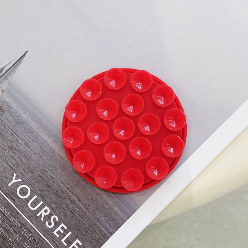 Magnetska držač za telefon od silikona, kružna vakuumska podloga, zidni držač za kupaonicu i kuhinju